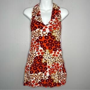 HER PONY Mini Dress Womens Size 2 Festival Retro Boho Coachella Hippie Nostalgia